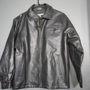 Protection System Womens Black Polyester Zip Up Motorcycle Jacket Size 14/16